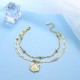 Letter Initial Bracelets For Women Layered Personalized Bracelet Charm Chain Dainty Bracelet Gift For Women Letter Initial Bracelets For Women Layered Personalized Bracelet Charm Chain Dainty Bracelet Gift For Women